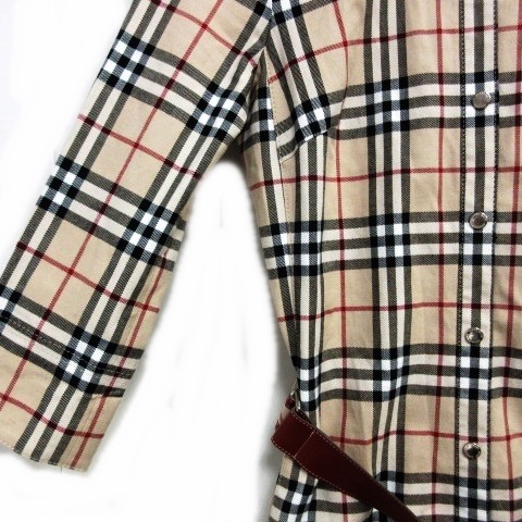 バーバリーブルーレーベル BURBERRY BLUE LABEL ノバチェック シャツ 