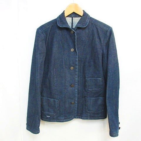 マドモアゼルノンノン Mademoiselle Non Non パパス デニムジャケット Gジャン ストレッチ インディゴ サイズ表記なし 約m 0614 Ecr6 レディース 098 ベクトルパーク