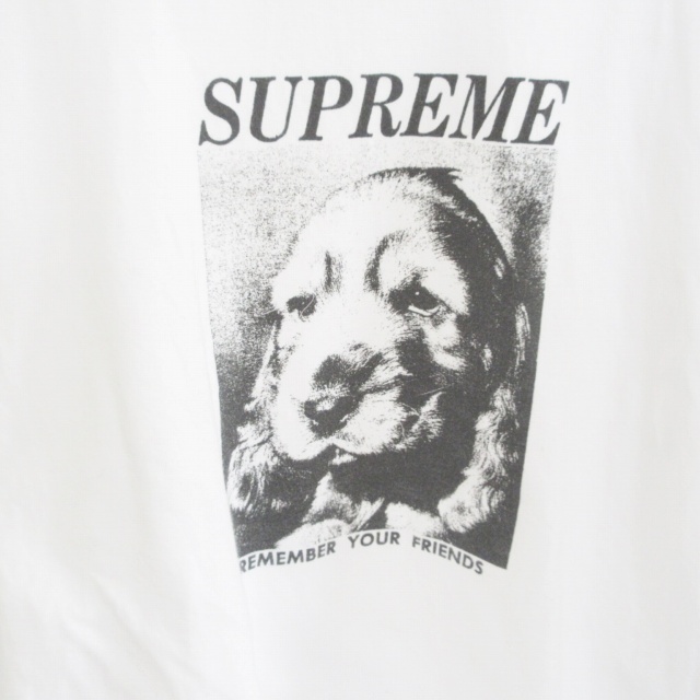 シュプリーム Supreme 18aw Remember Your Friends Tシャツ カットソー 半袖 プリント 犬 ホワイト 白 M 0615 メンズ 098 ベクトルパーク