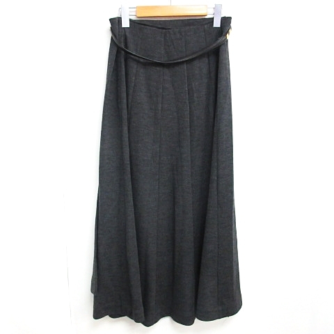 エルメス HERMES ロングスカート マキシ丈 ラップ ベルト付き セリエ  