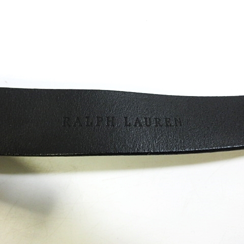 【新品未使用】ポロラルフローレン　黒 レザー ベルト メンズ ポロ ラルフローレン ベルト メンズ レザー POLO RALPH LAUREN