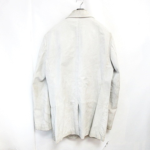 GUCCI グッチレザージャケットテーラードホワイト