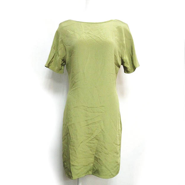 未使用品 3 1 フィリップリム 3 1 Phillip Lim 未使用 ワンピース 半袖 シルク100 リボンデザイン グリーン シルバー 2 1019 Ibo16 レディース 098 ベクトルパーク