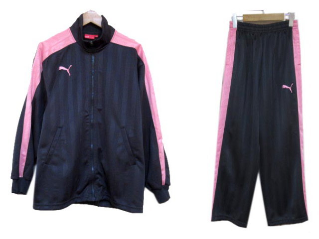 PUMA ジャージ S-M グレー/ピンク（PUMA ジャージ 上下