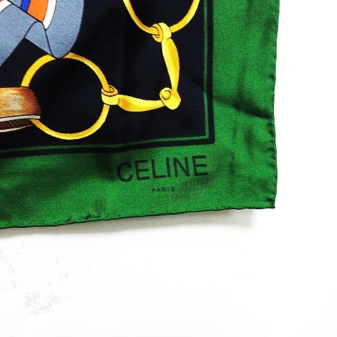 極美品✨CELINE セリーヌ シルク イタリア 葉柄 大判スカーフ ストール 楽天市場】セリーヌ（素材（生地・毛糸）シルク）（マフラー