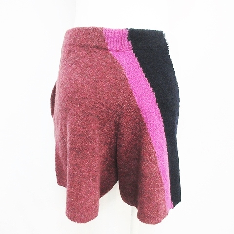 クリスチャン ワイナンツ Christian Wijnants ニット ショートパンツ ショーパン ハーフパンツ 短パン ライン切替 ウール ウエストゴム マルチカラー S Sm 0414 レディース 098 ベクトルパーク