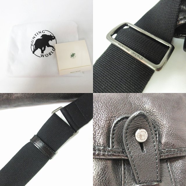 ハンティングワールド HUNTING WORLD 美品 ウォッシュド キャリー 