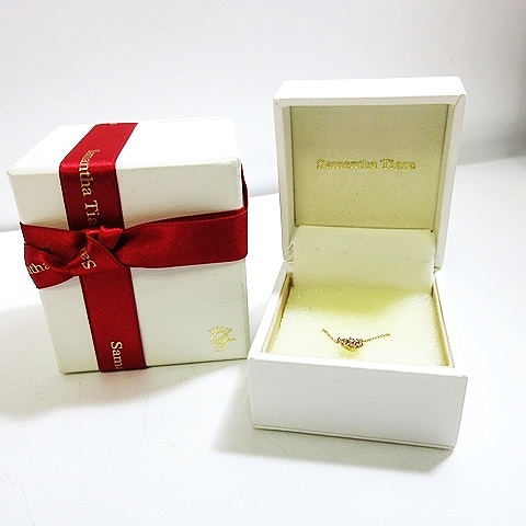 サマンサティアラ Samantha Tiara 美品 K18 0.09CT ネックレス 