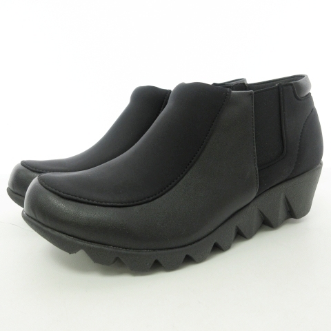 Herb ハーブ 美品 コンフォートシューズ サイドゴア スニーカー レディースシューズ 黒 ブラック 23 5 0721 レディース 098 ベクトルパーク