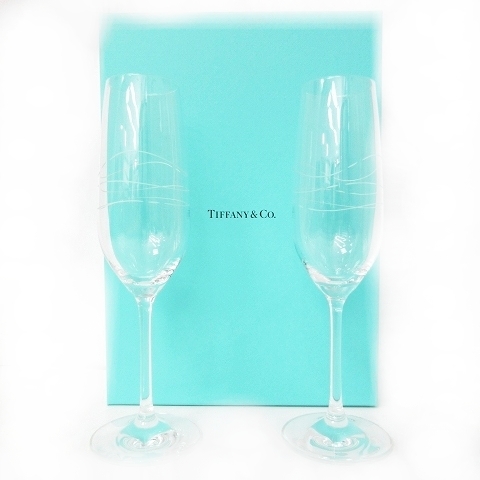未使用品 ティファニー TIFFANY & CO. カデンツ シャンパングラス  