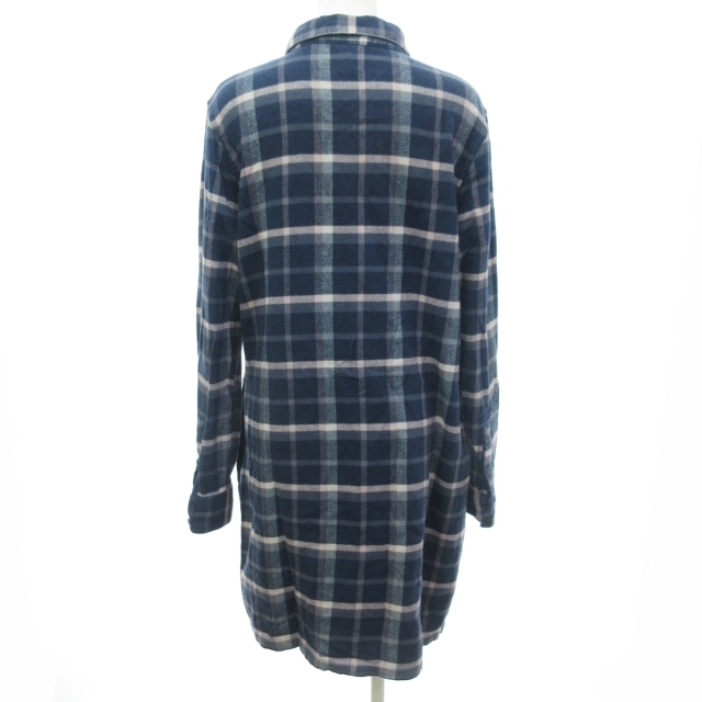 パタゴニア Patagonia フランネルシャツ ワンピース 長袖 ひざ丈 コットン チェック柄 アウトドア ブルー系 青 S Sty Ibo25 0803 レディース 098 ベクトルパーク