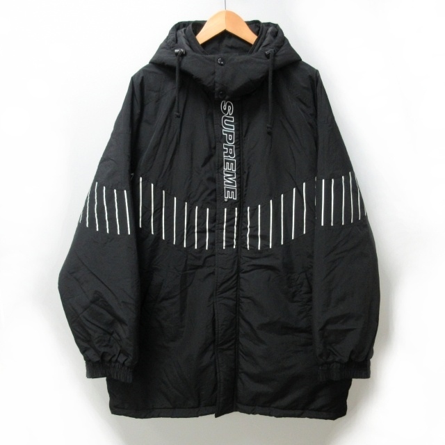 シュプリーム SUPREME 19AW Pinstripe Panel Sports Parka ピン 