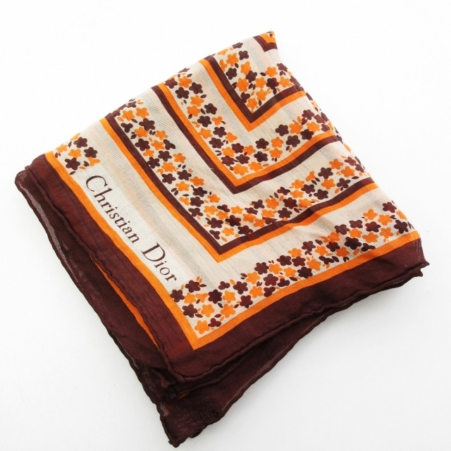 クリスチャンディオール Christian Dior ヴィンテージ シルクスカーフ  