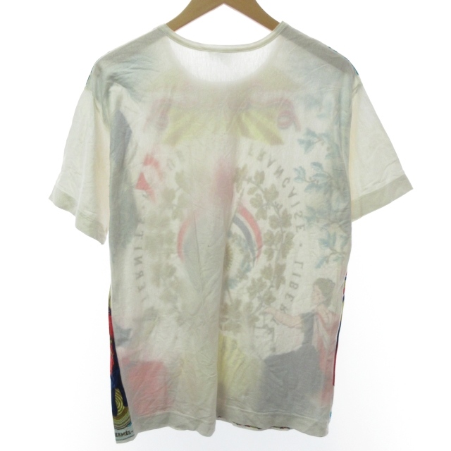 エルメス HERMES ヴィンテージ Tシャツ カットソー 半袖 コットン 総柄 