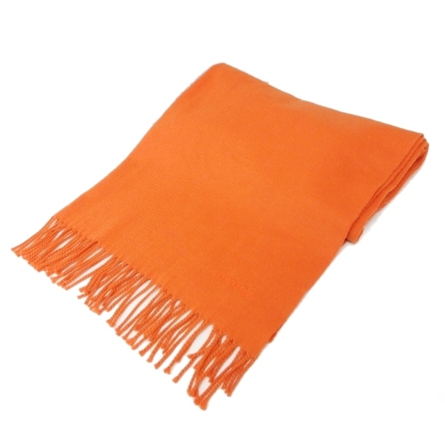 エルメス HERMES スコットランド製 大判マフラー ストール カシミヤ100 
