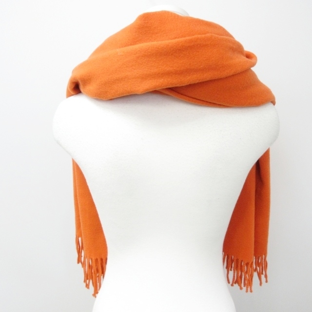 HERMES カシミヤ100% 大判マフラー ショール エルメス HERMES 美品 