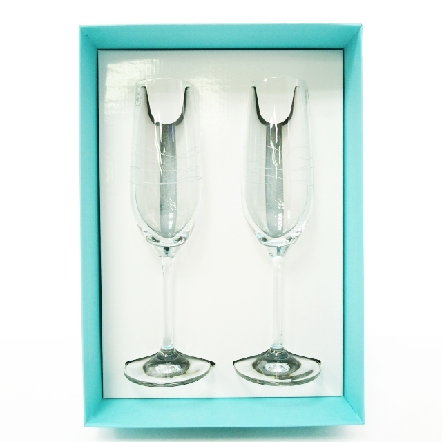 未使用品 ティファニー TIFFANY & CO. カデンツ シャンパングラス  