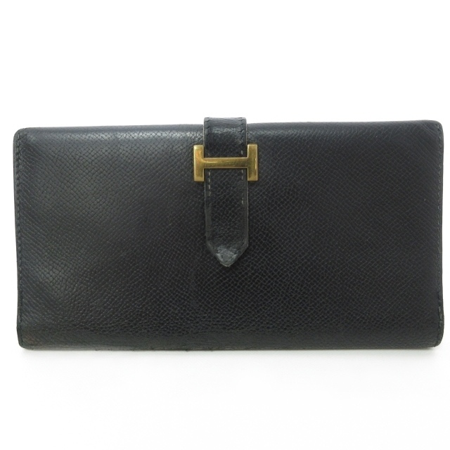 エルメス HERMES ヴィンテージ ベアン 長財布 レザー ウォレット  