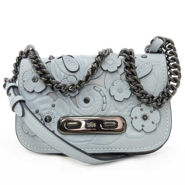 コーチ COACH 美品 スワッガー グラブタンレザー ティーローズ 