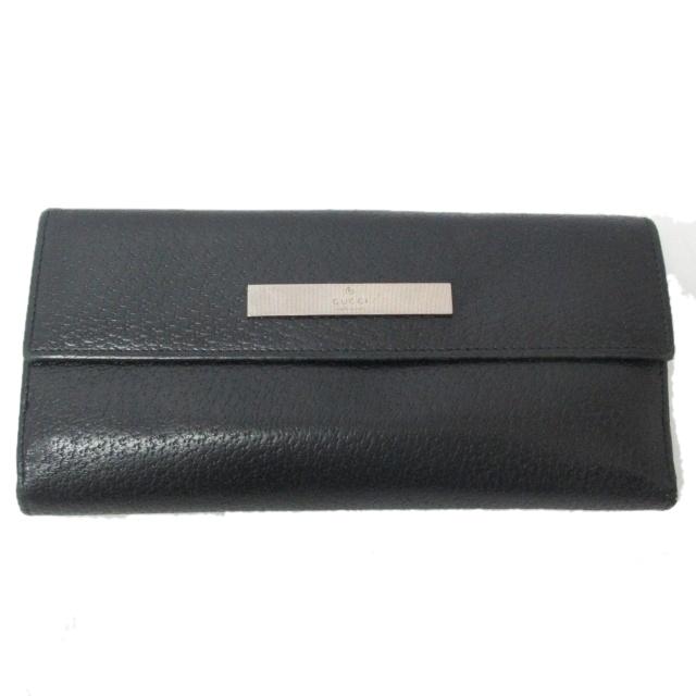 GUCCI 長財布 グッチ GUCCI(グッチ) レザー 黒 - ブラック by レザーの