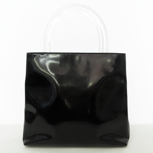 値下げ☆PRADA☆セレモニーバッグ☆エナメル☆ブラック きよかっ