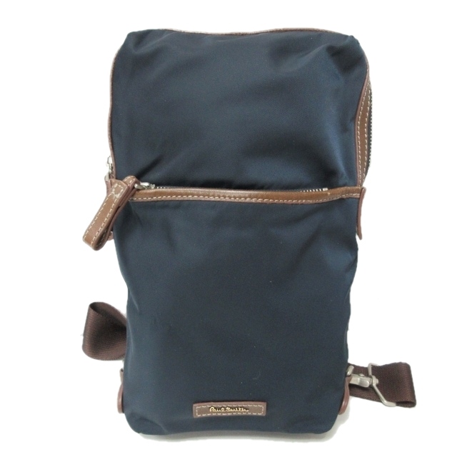 ポールスミス PAUL SMITH 美品 ボディバッグ ナイロン 切替 レザー