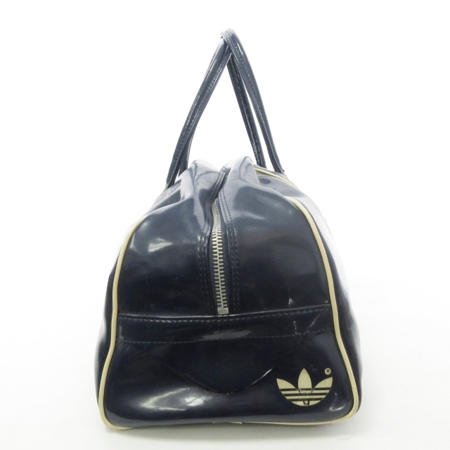 adidas エナメルボストンバッグ ブラウン vintage y2k（アディダス 