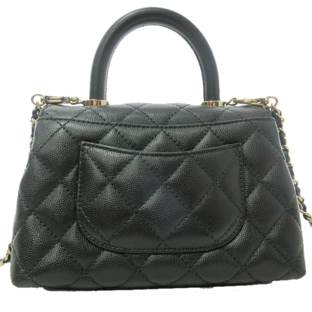 シャネル CHANEL 極美品 トップハンドル ココハンドル XXS AS2215 