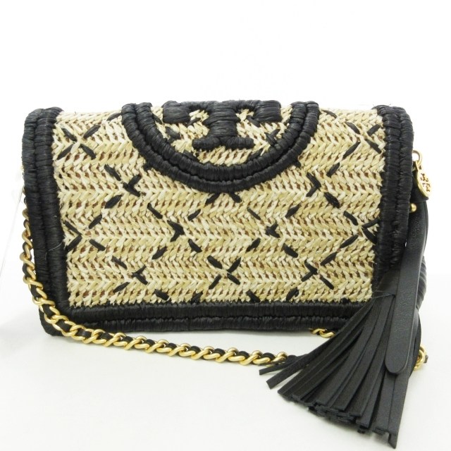 未使用品 トリーバーチ TORY BURCH タグ付 ストロー チェーン 