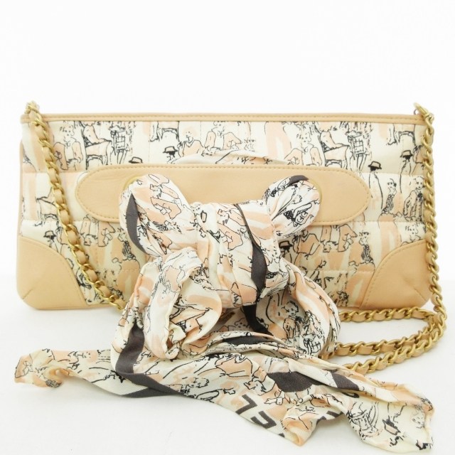 シャネル CHANEL スカーフ ショルダーバッグ ハンドバッグ 肩掛け 