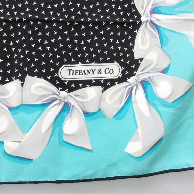 ティファニー TIFFANY & CO. ヴィンテージ シルク 大判スカーフ  