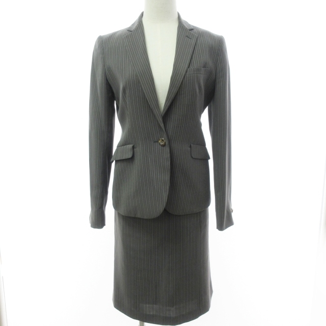 オリヒカ ORIHICA スカート スーツ セットアップ ストライプ柄 1B  