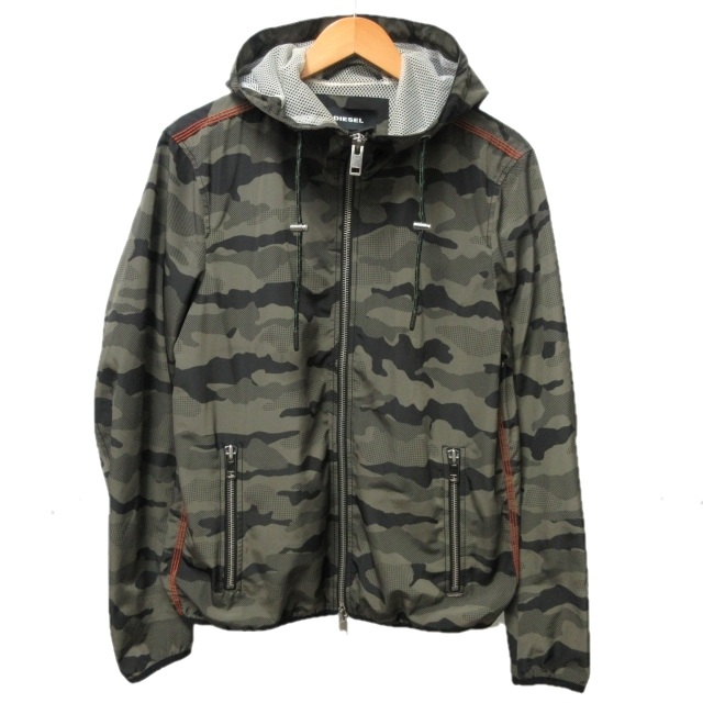 ディーゼル DIESEL ジップアップ パーカー フーディー ジャケット 迷彩 