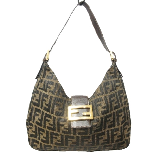 フェンディ FENDI マンマバケット ズッカ柄 ショルダーバッグ 