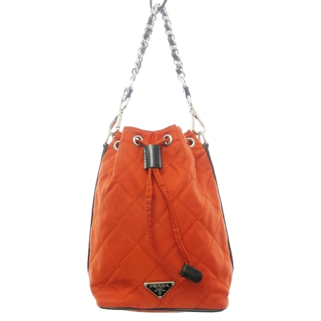 プラダ PRADA キルティング チェーン ポーチバッグ ハンドバッグ 三角 