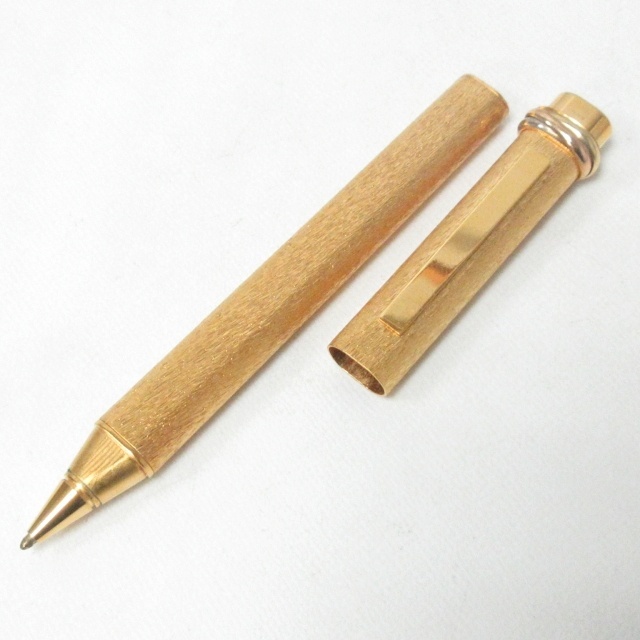 カルティエ Cartier トリニティ ボールペン キャップ式 ゴールドカラー  