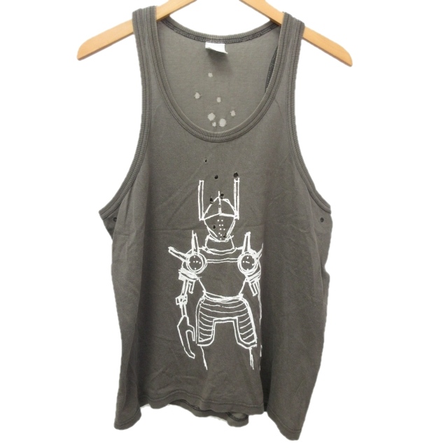 ナンバーナイン☆極薄生地！ジャガードボーダータンクトップ  