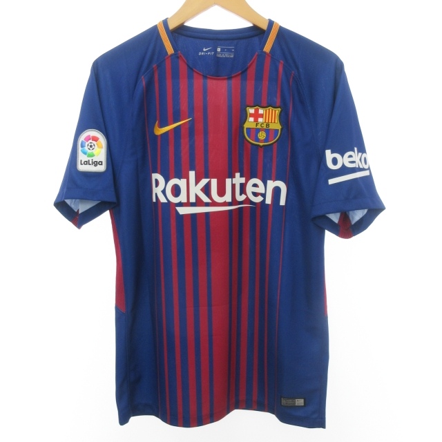 NIKE - イニエスタ バルセロナ ユニフォーム XL 17/18  バルセロナ最終戦 FCバルセロナ（H）17/18 オーセンティックNIKE VAPOREKNIT