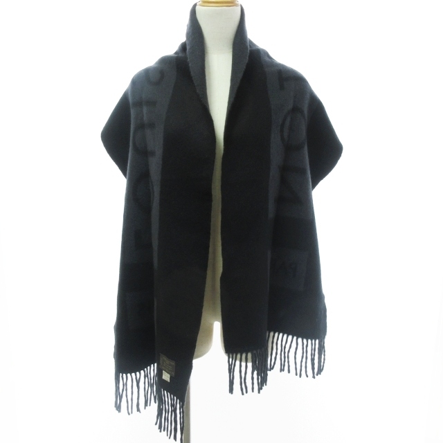 ルイヴィトン LOUIS VUITTON カシミヤマフラー ストール フリンジ  