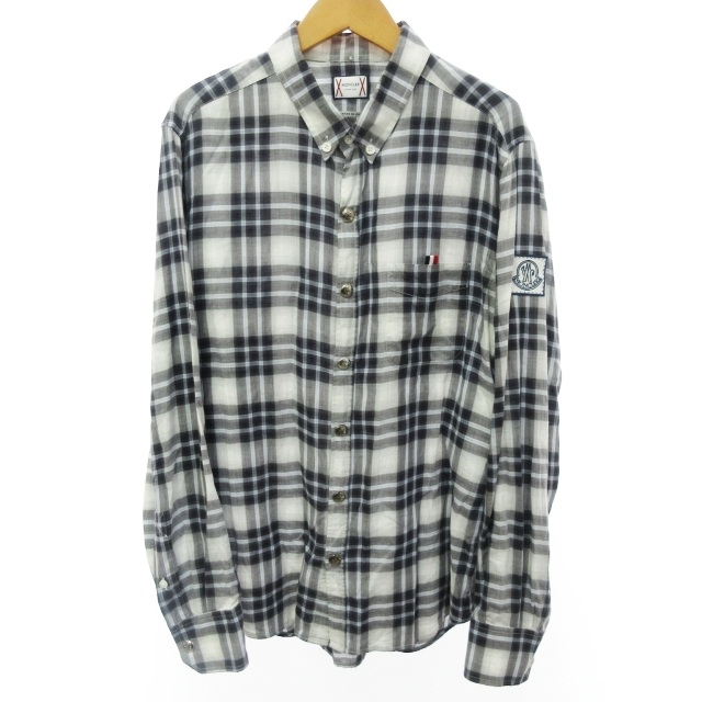 モンクレール MONCLER GAMME BLEU ガムブルー BDチェックシャツ 長袖 