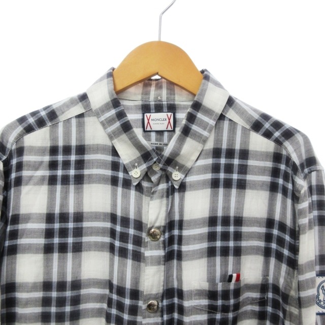 モンクレール MONCLER GAMME BLEU ガムブルー BDチェックシャツ 長袖 
