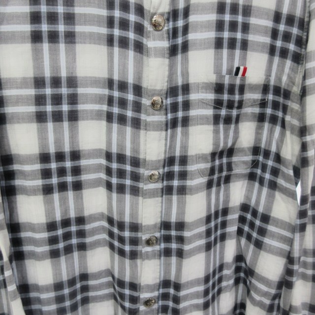 モンクレール MONCLER GAMME BLEU ガムブルー BDチェックシャツ 長袖