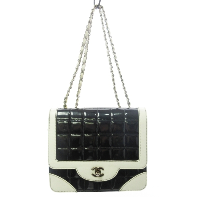シャネル CHANEL チョコバー マトラッセ Wチェーン ショルダーバッグ 