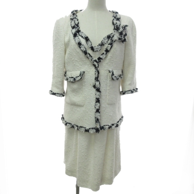 シャネル CHANEL 07P セットアップ ツイードジャケット ワンピース  