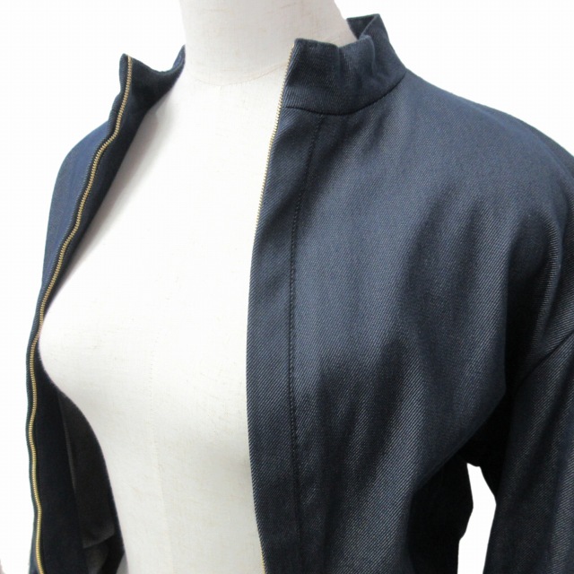 ルイヴィトン LOUIS VUITTON 美品 デニムライダース ジャケット ジップ  