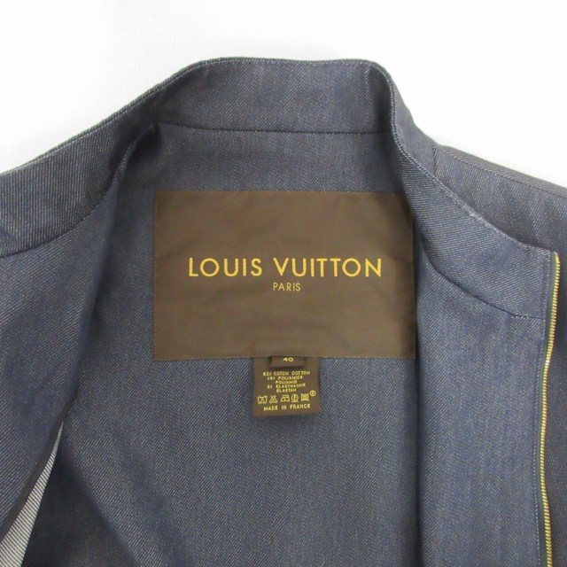 ルイヴィトン LOUIS VUITTON 美品 デニムライダース ジャケット ジップ  