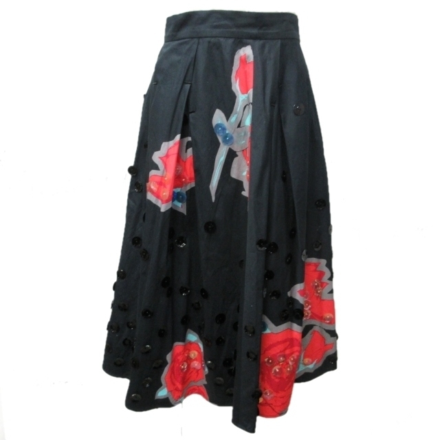 ルイヴィトン LOUIS VUITTON スパンコール ビジュー装飾 フレア  