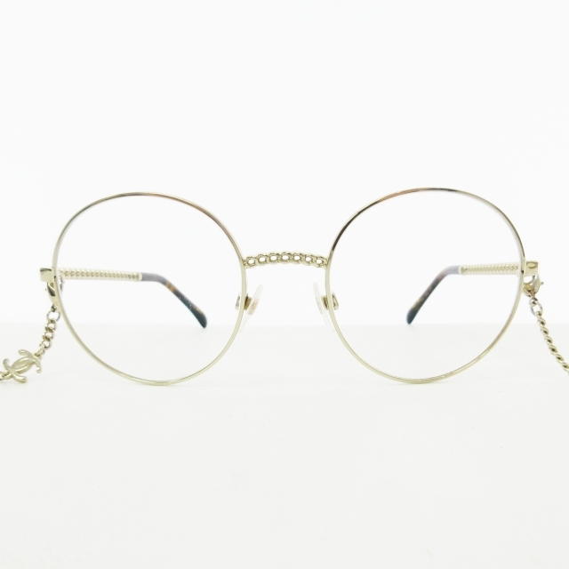 シャネル CHANEL ココマーク×チェーン 眼鏡 メガネ サングラス アイ  