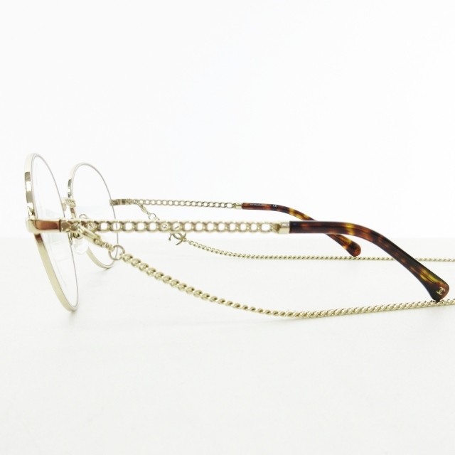 シャネル CHANEL ココマーク×チェーン 眼鏡 メガネ サングラス アイ  