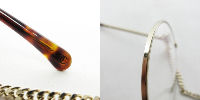 シャネル CHANEL ココマーク×チェーン 眼鏡 メガネ サングラス アイ